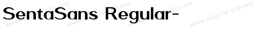 SentaSans Regular字体转换